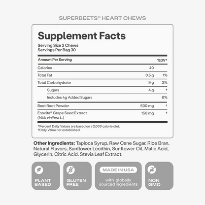 SuperBeets® Heart Chews
